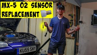 How to Replace o2 Lambda Sensor  NB MX5 Miata  Post CAT  P0037 P0420 P0172 [upl. by Flam736]