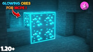 Glowing Ores Texture Pack For Mcpe 120  Glowing Ores Texture Pack For Minecraft Pe 120 [upl. by Aissac]