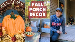 Fall Front Porch Transformation ON A BUDGET [upl. by Labina]