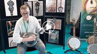 Seán Mac Giolla Bháin playing a Rioga Deluxe open back tenor banjo [upl. by Tlevesoor698]