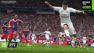 PES 2015 RTX 4090 Gameplay  El Clasico 4K [upl. by Sylvia922]