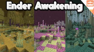 Ender Awakening End Update Addon New Biomes Structures Mobs and More [upl. by Ibrek]