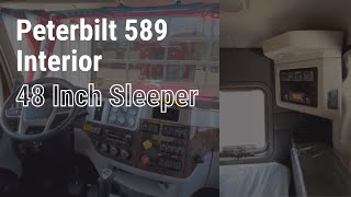 Peterbilt 589 48 Inch Sleeper Interior [upl. by Barbaraanne557]