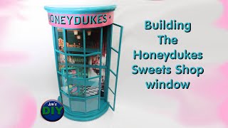 Building the HONEYDUKES Sweets shop Window Jons DIY [upl. by Pallaton]