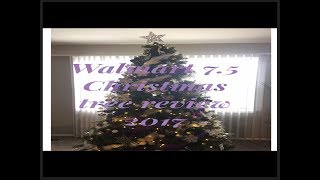 Walmart 75ft Christmas tree review 2017 [upl. by Mufinella]