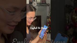 American EnglishVs Filipino Visaya shortvideo subscribe amazing shortsvideo shortsyoutube [upl. by Nilrac]