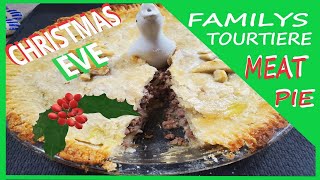 Family Tourtiere Christmas Meat Pie French Canadian Recipe [upl. by Akimad]