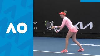 Nina Stojanovic vs IrinaCamelia Begu match highlights 1R  Australian Open 2021 [upl. by Marozik963]