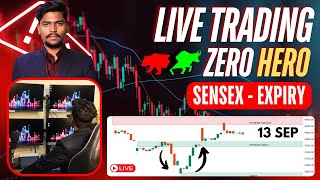 13Sep Sensex Expiry  Live Trading For Nifty amp Banknifty  Hero Zero  BTST  Intraday trading [upl. by Schuh780]