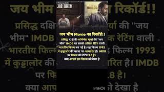 quotJai Bhim Movie Sets Record on IMDB  Highest Rated Indian Filmquot [upl. by Kat]