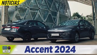 Hyundai Accent 2024🚗 SORPRESA Más bonito que el Elantra🔥  Car Motor 2023 [upl. by Ahsier]