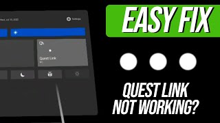 How to Fix Quest Link Not Working Shows 3 Dots when VR Cable is Connected to PC [upl. by Gillead750]