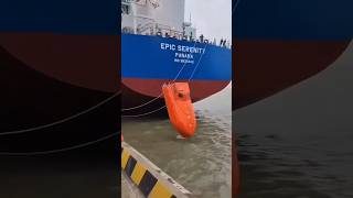 Modern Lifeboats Quick and Safe Evacuation for Ships lifeboat ships telugufacts shorts [upl. by Nahte]