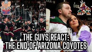 Roc Manuch amp Jimmy B REACT to Arizona Coyotes Last Game vs Oilers amp END of The Yotes EMOTIONAL [upl. by Ynnatirb]