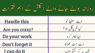 30 Daily Use English Sentences With Urdu Translation  Short English sentences [upl. by Hsakaa339]