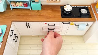 Miniature kitchen set installation ✨ASMR ✨Rement collection✨ [upl. by Lilaj]