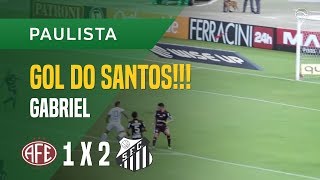 GOL GABRIEL  FERROVIÁRIA X SANTOS  1002  PAULISTA 2018 [upl. by Aubry]