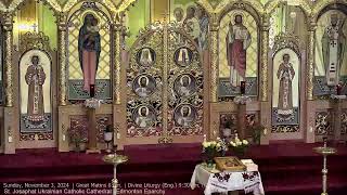 Sunday November 3 2024  Great Matins 80m  Divine Liturgy Eng 930 am Ukr 1100 am [upl. by Leamaj]