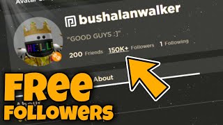 HOW TO GET FREE FOLLOWERS IN ROBLOX 2020  Hakienet [upl. by Quartus]