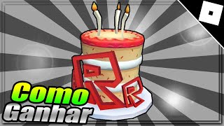 Como Ganhar o item Staff Birthday Cake Hat Roblox Evento The Classic [upl. by Rhodie]