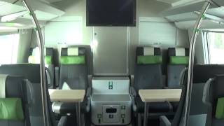 Inside Finnish quotDuetto plusquot double decker restaurant car [upl. by Gibson]