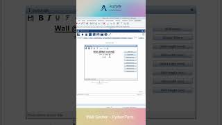 Wall Section  Wall Reinforcement PythonParts in Allplan 2024 [upl. by Madelyn765]