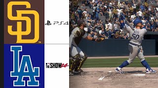 SAN DIEGO PADRES  LOS ANGELES DODGERS  MLB THE SHOW 24 [upl. by Groark]