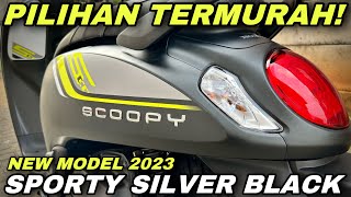 NEW SCOOPY SPORTY 2023 SILVER BLACK [upl. by Rhynd]