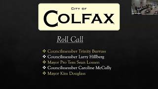 October 9 2024 Regular Meeting of the Colfax City Council [upl. by Dixie]