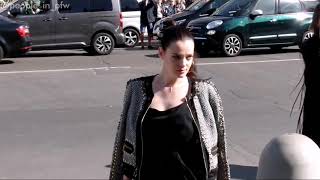 Roxane Mesquida  Elie Saab SS19 fashion show  29092018 [upl. by Odicalp]