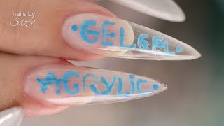 Gel vs Acrylic Clarity [upl. by Greer]