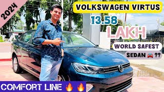 True review of Volkswagen Virtus Highline  does it is worth buying 😱 in 2024 [upl. by Eppesiug]