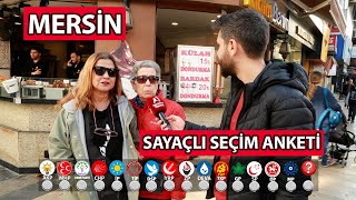 MERSİN SAYAÇLI SEÇİM ANKETİ 2024 Mersinde Bir Parti ÇoK Önde [upl. by Sonnnie]