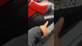 2024 SeaDoo Spark Trixx 1up new design walkaround at reveal seadootrixx seadoo jetski [upl. by Aznecniv]