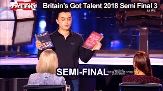 Marc Spelmann Magician MAGICALLY EMOTIONAL Britains Got Talent 2018 Semi Final 3 BGT S12E10 [upl. by Akers]