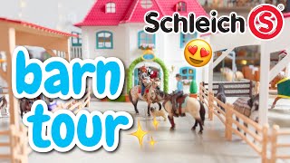 My BIGGEST Schleich Setup HUGE 2024 Horse Barn Tour [upl. by Yeh751]