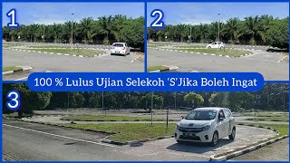 KPP02  Suasana Latihan Markah Ujian QTI amp JPJ Untuk Selekoh ‘S’Yang 100  Boleh Lulus [upl. by Corwun86]