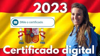 CERTIFICADO DIGITAL  ELECTRONICO en España  ¿Qué es ¿Cómo hacerlo 2023 [upl. by Nairoc]