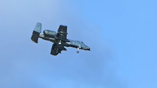 A10 Thunderbolt model aircraft landing at Stord airport july 2017 [upl. by Marabel]