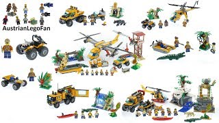 All Lego City Jungle Exploration Sets 2017  Lego Speed Build Review [upl. by Carey]