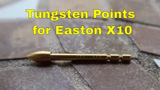 Tungsten Points For Easton X10 amp X10 ProTour Arrow Shafts By Shore Shot Archery [upl. by Nohcim]