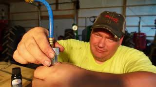 How to inject oil UV dye or Cool Ox into your air conditioning system [upl. by Hardden]