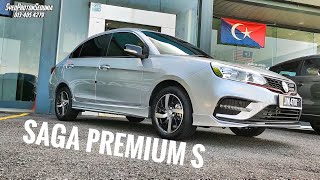 PROTON SAGA PREMIUM S SILVER MC2 HANDSOME [upl. by Arreyt942]