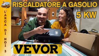 Montiamo sul camper il riscaldatore a gasolio 🔥 VEVOR 5KW 🔥 [upl. by Ahsitruc]