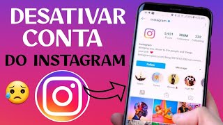 Como Desativar minha conta do Instagram temporariamente Atualizado 2024 [upl. by Norene]