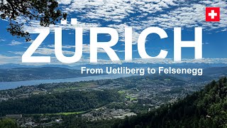 Hiking near Zurich Switzerland Trail from Uetliberg to Felsenegg 4K [upl. by Nileak241]