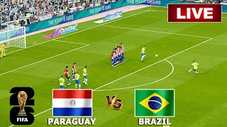 🔴LIVE PARAGUAY VS BRAZIL LIVE FULL MATCH STREAMING  FIFA WORLD CUP QUALIFIER CONMEBOL LIVE [upl. by Aihsem]