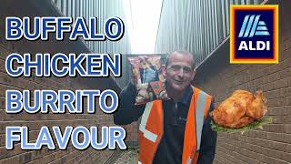 Aldi Mexican Week Buffalo Chicken Burrito Crisps Review [upl. by Eaner]