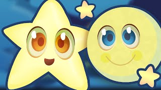 TWINKLE TWINKLE LITTLE STAR Nursery Rhyme Video with Lyrics  Simple But Super Cute Song [upl. by Akitahs]