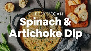 Spinach Artichoke Dip  Minimalist Baker Recipes [upl. by Zul]